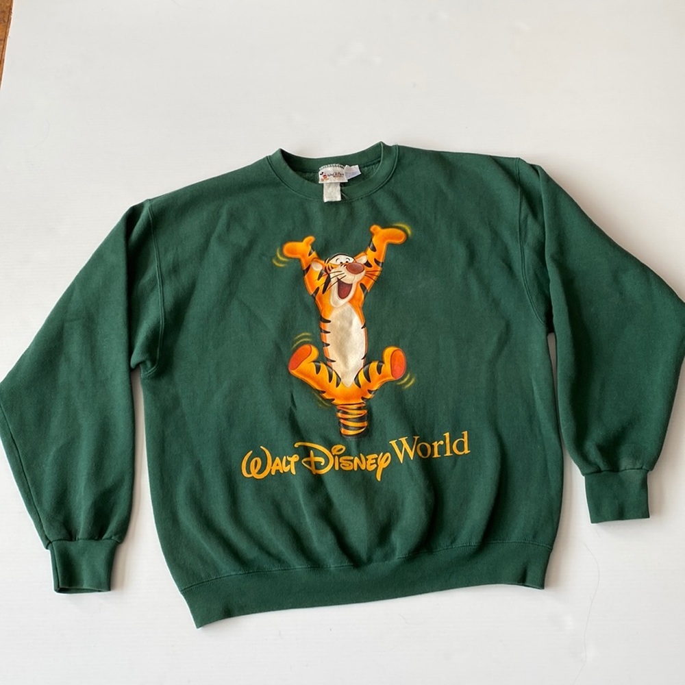 Disney Green Tigger Walt Disney World Sweatshirt